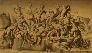 Die Schlacht von Cascina oder Die Badenden, nach Michelangelo